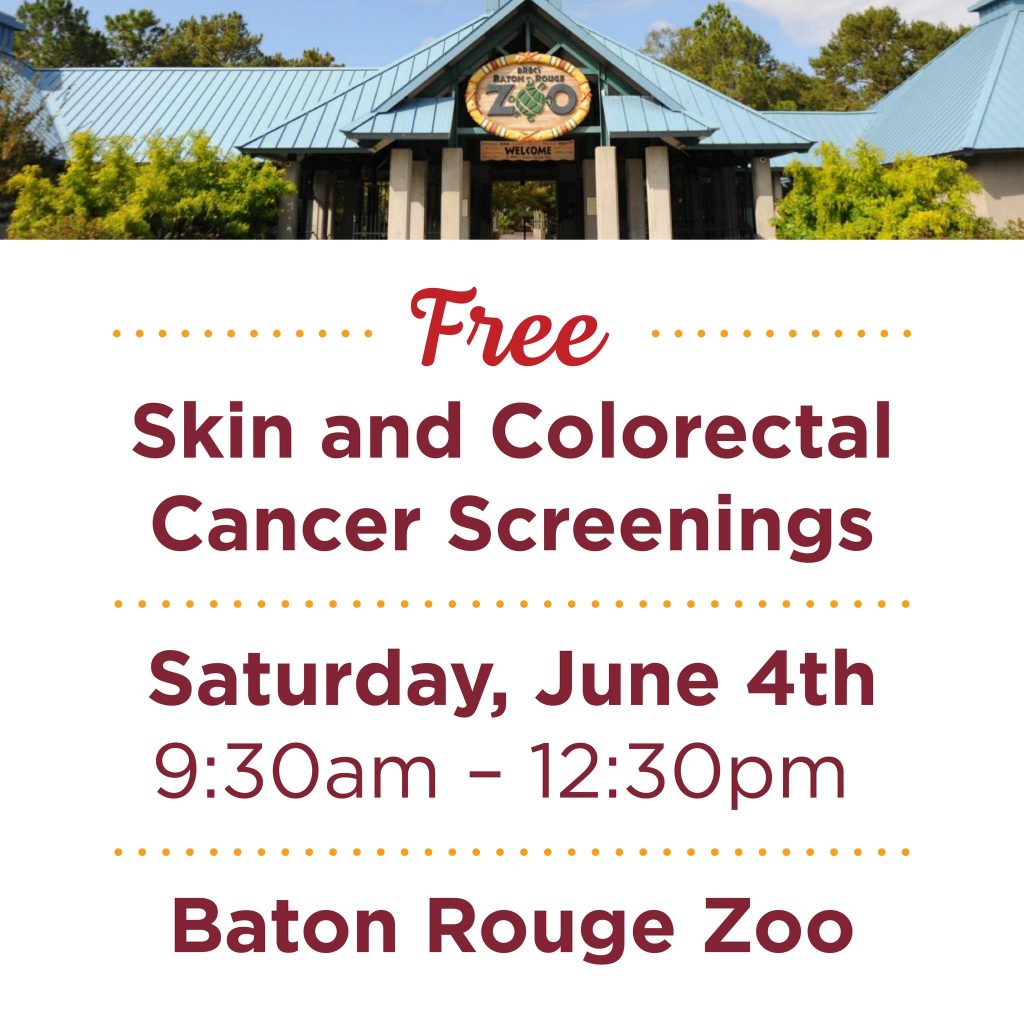 skin cancer screening june 4 baton rouge zoo