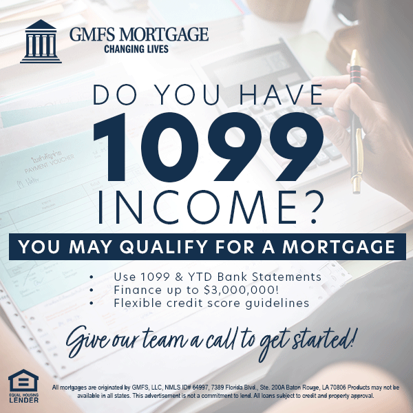 1099-income mortgage borrower information from GMFS Mortgage