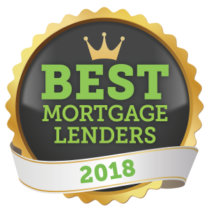 Graphic featuring 'Best Mortgage Lenders 2018' award, showcasing GMFS Mortgage's recognition as a 2018 Best Mortgage Lender