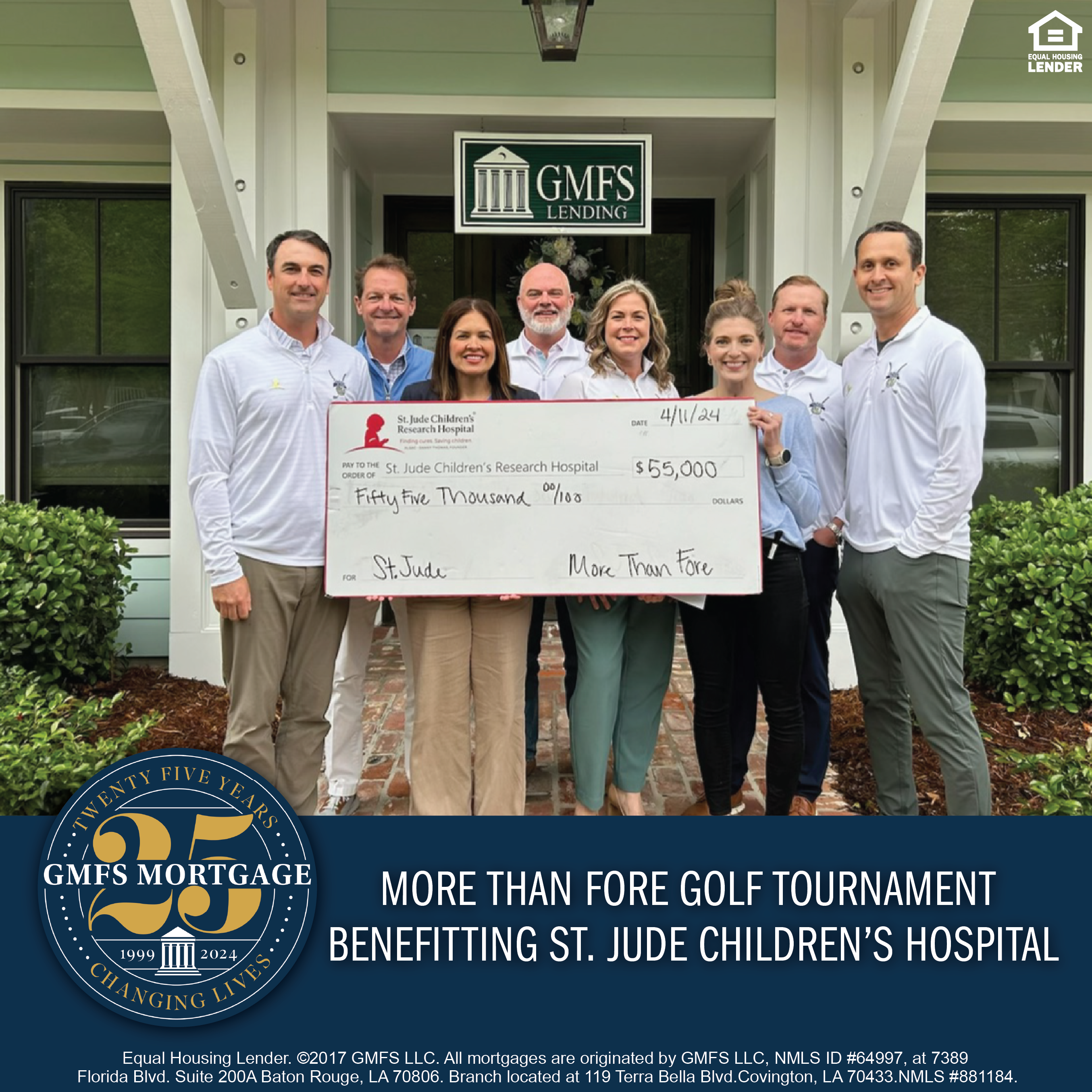 GMFS loan officer Josh Foster participates in the More than Fore Golf Tournament Benefitting St. Jude