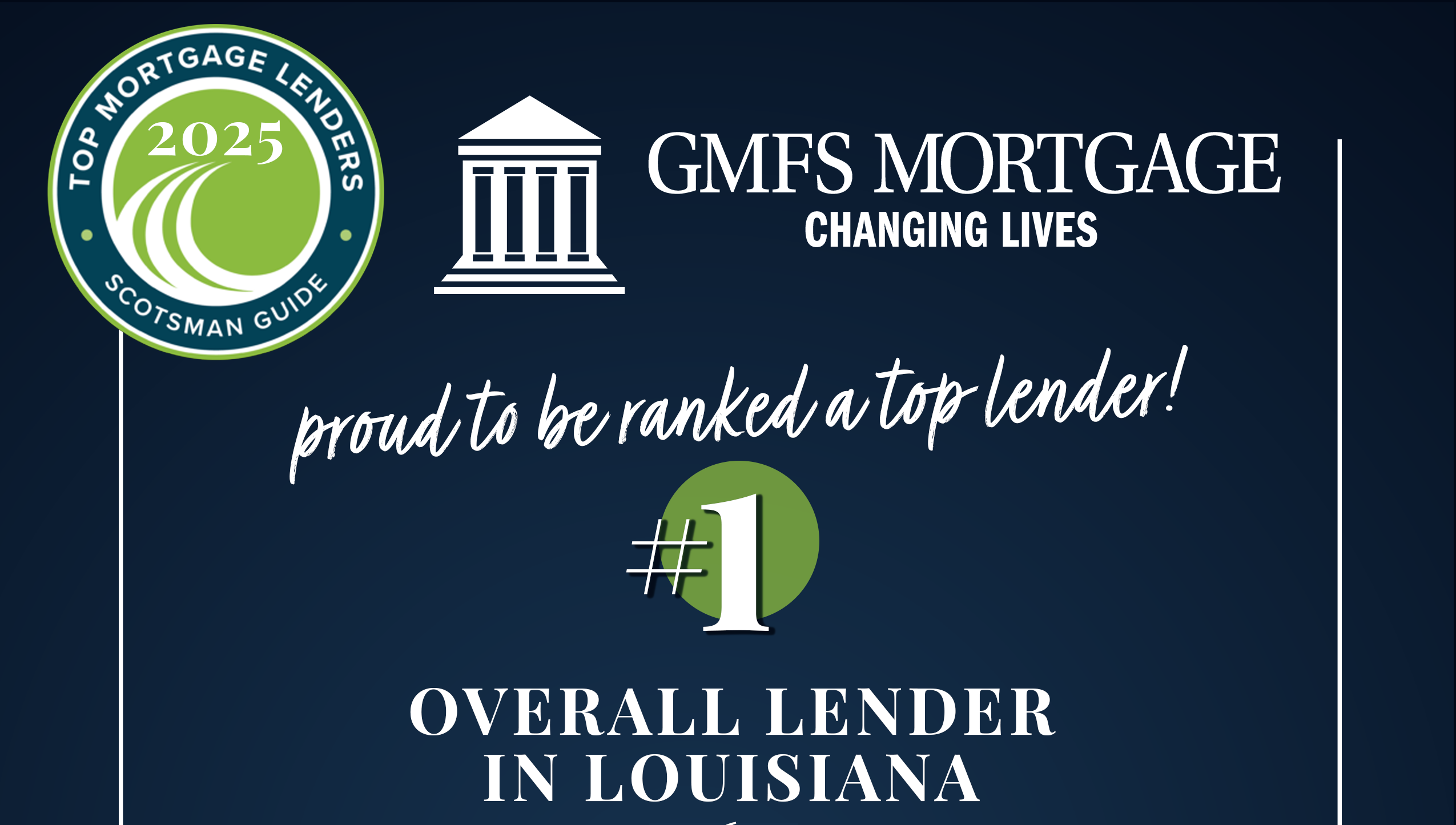 GMFS Mortgage Named Top Mortgage Lender by Scotsman Guide — #1 in Louisiana, #65 Nationally