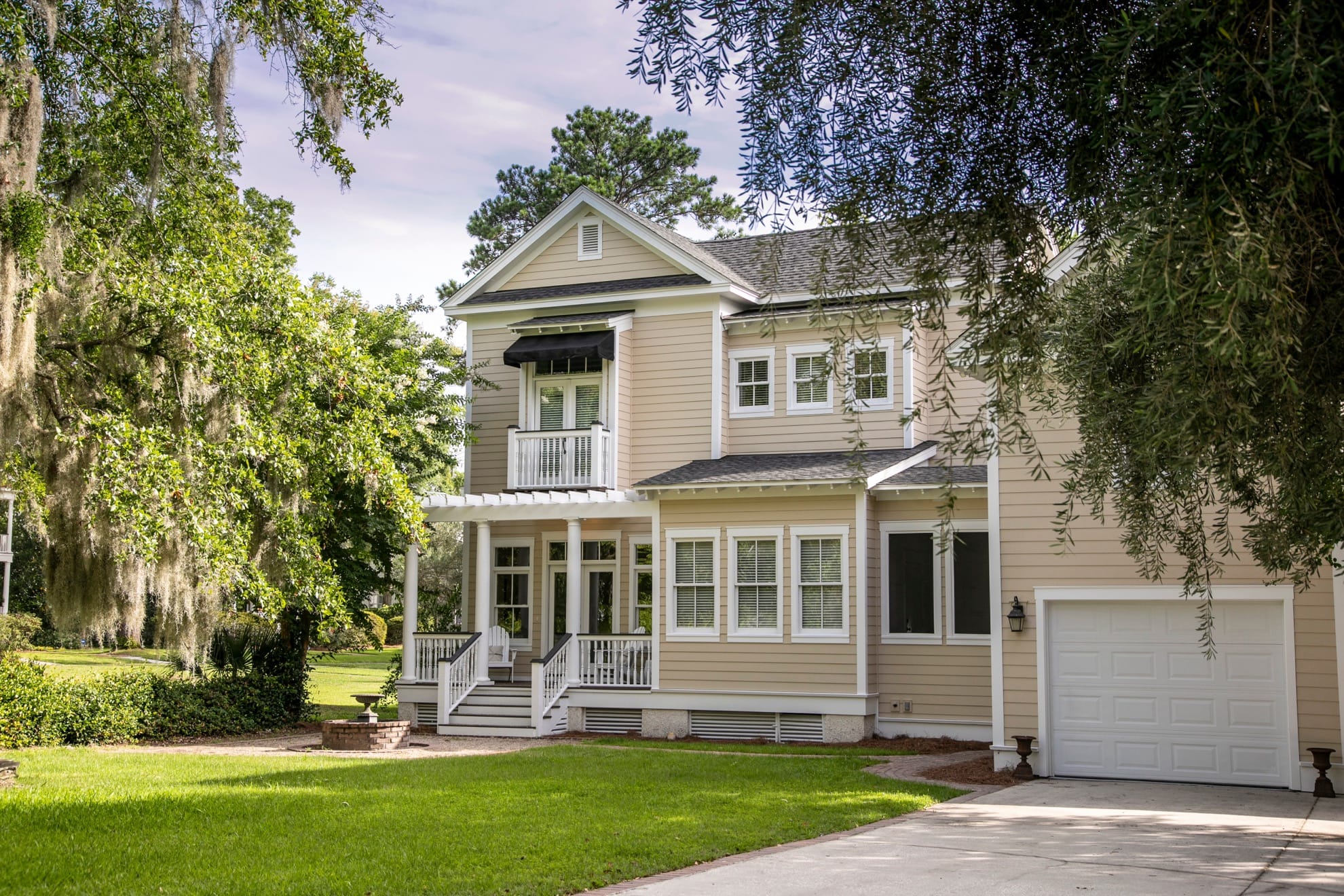 two story home exterior from front