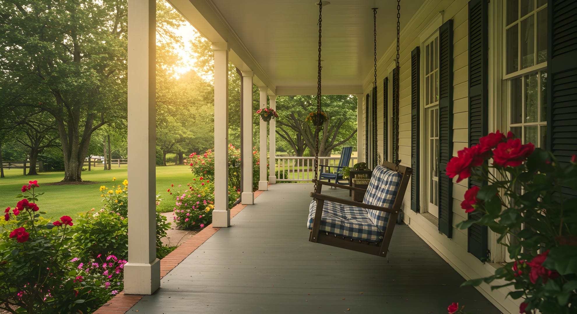 Southern Home with Porch Swing