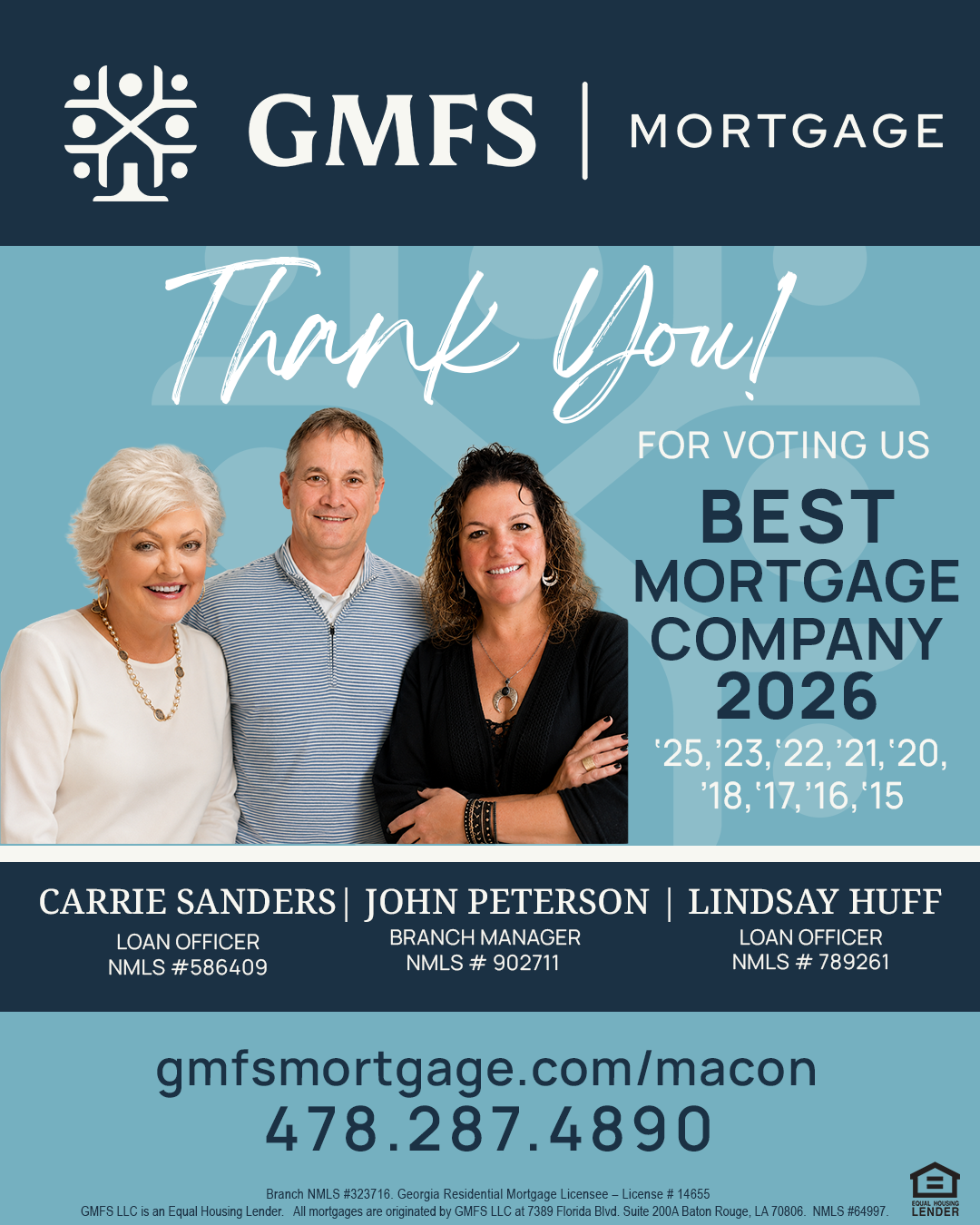GMFS Mortgage Named 2026 Best Home Mortgage in Macon